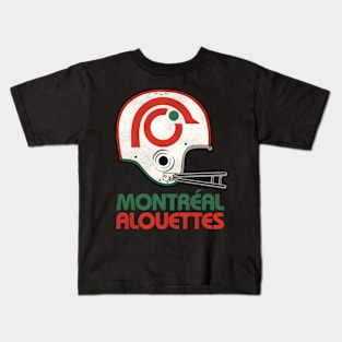 Montreal Alouettes Football Team Helmet Kids T-Shirt